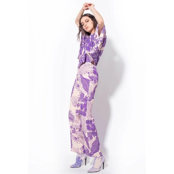 PINKO Floral Print Casual Pant - Picture 3 of 11